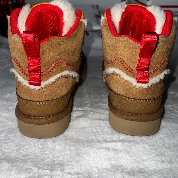 UGG Highland Hi Heritage Chestnut Fiery Red Suede Hiking Boot - Picture 7 of 11